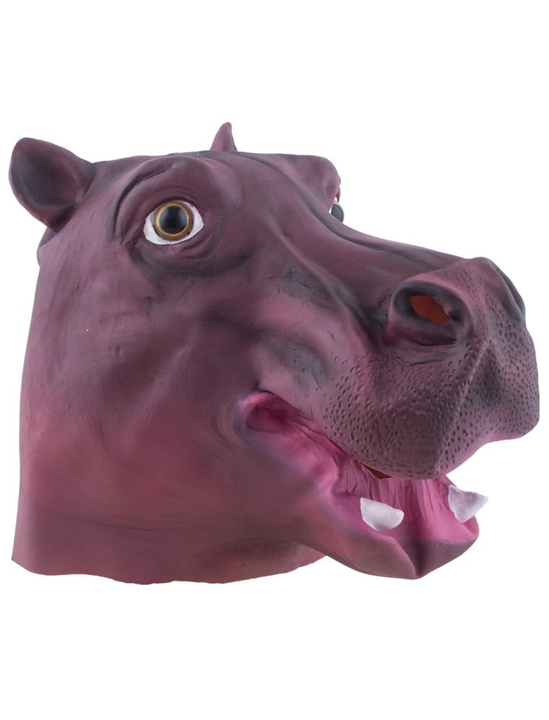 Funny Fashion Dierenmasker/verkleed masker - Nijlpaard - latex - volwassenen