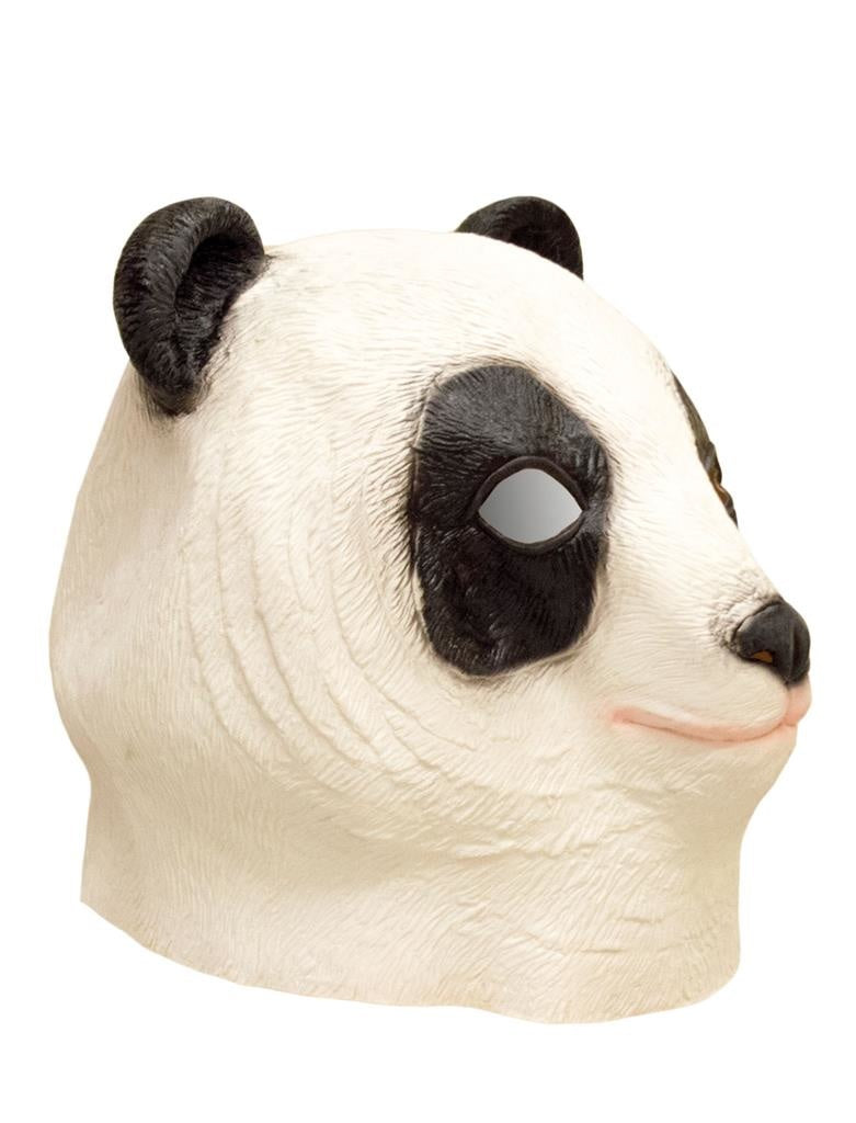 Latex panda masker voor volwassenen - Verkleedmasker - One size