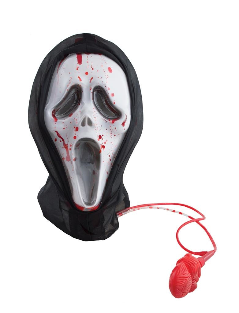 Eng masker scream met bloed