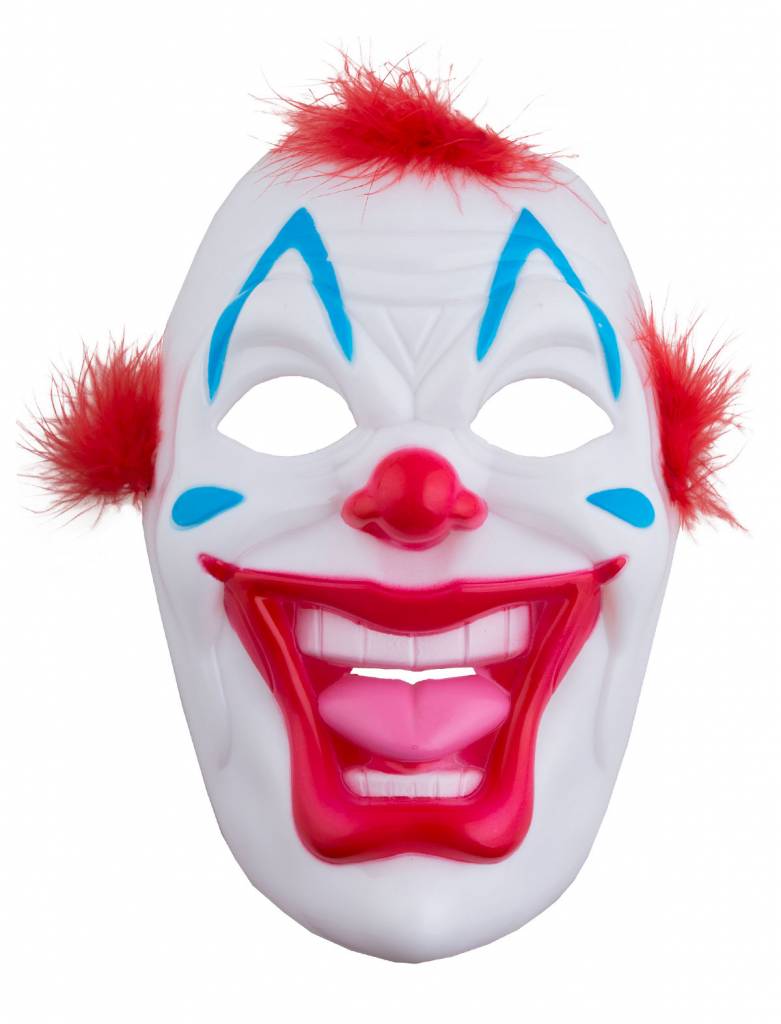 Halloween - Enge clowns masker van plastic