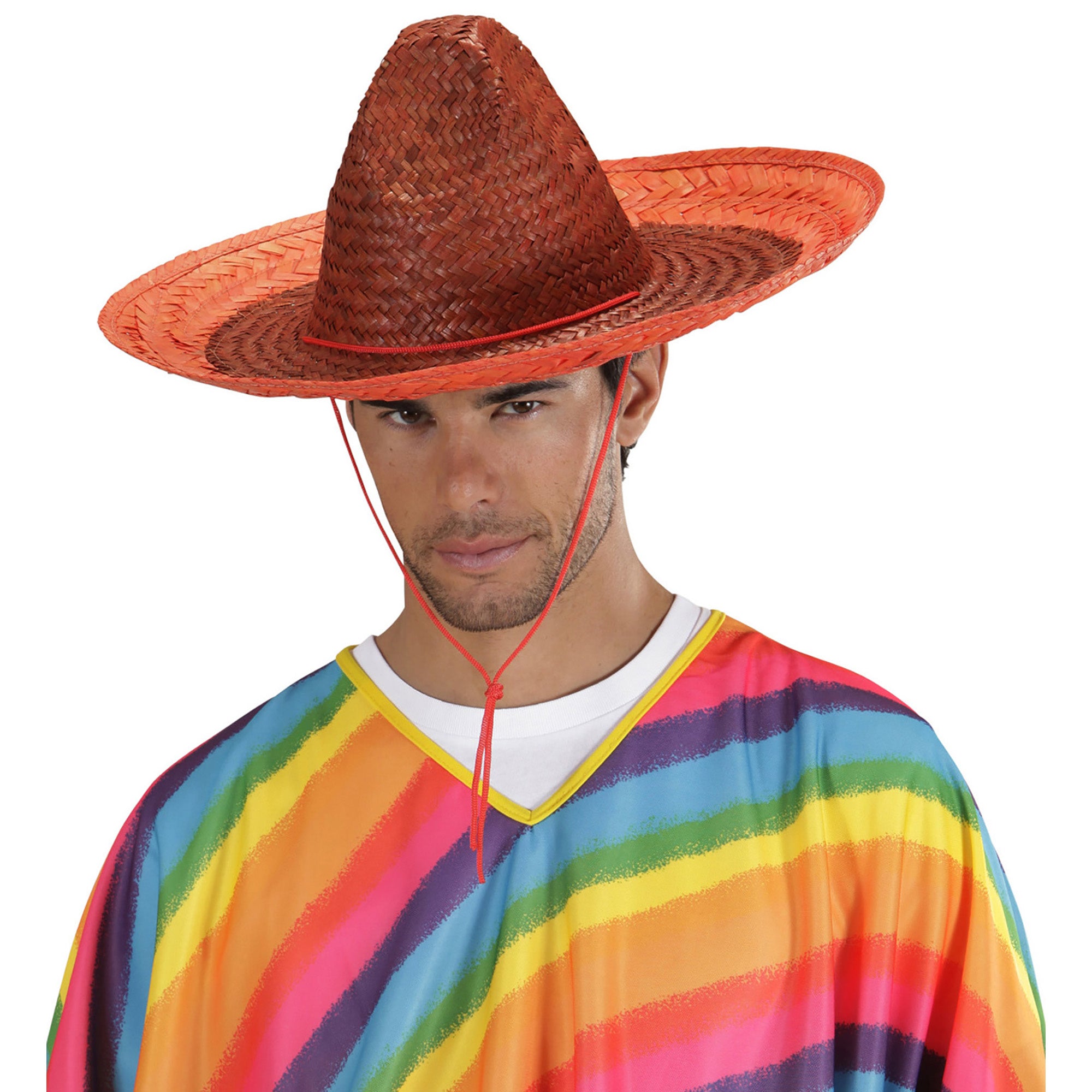 Widmann -Sombrero 48cm, Oranje - rood - Carnavalskleding - Verkleedkleding