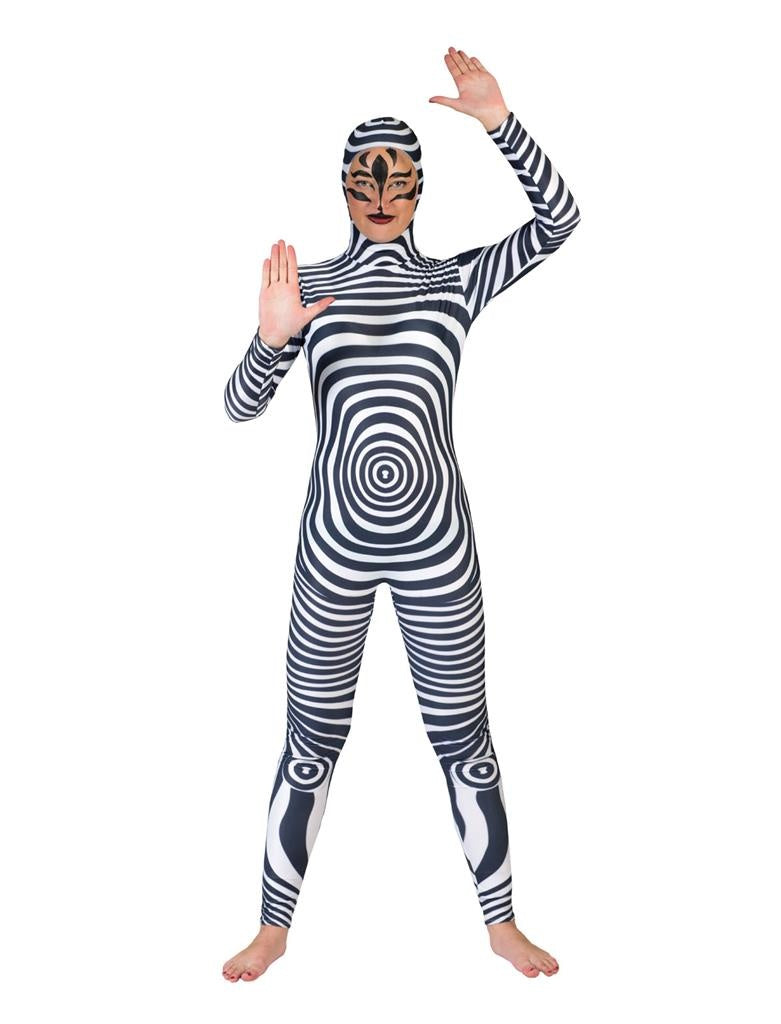 Catsuit Zebra | Maat 44-46 | Verkleedkleding