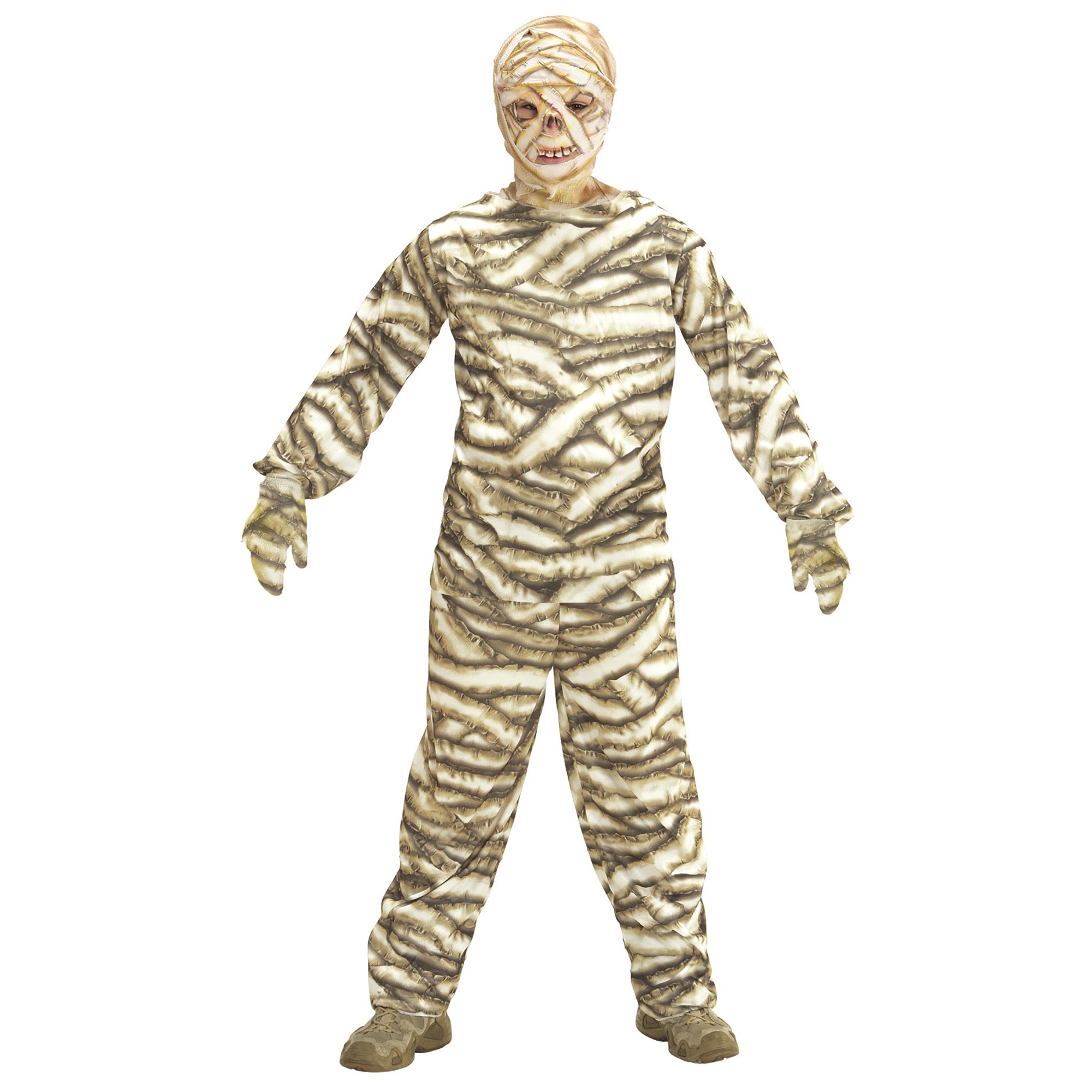 Widmann - Mummie Kostuum - Afschuwelijke Mummy Kind Kostuum - wit / beige - Maat 164 - Halloween - Verkleedkleding