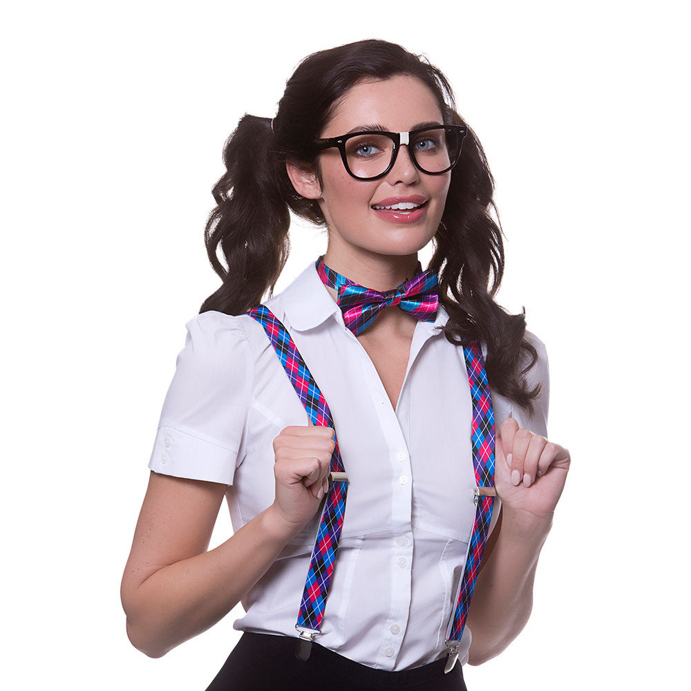 Nerd verkleed Anne set 3-dlg