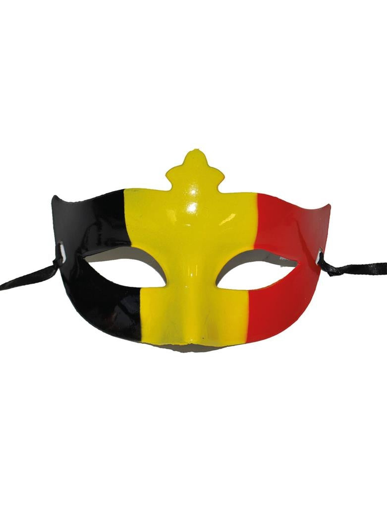 Funny Fashion - Supporters Oogmasker vlag Belgie - volwassenen