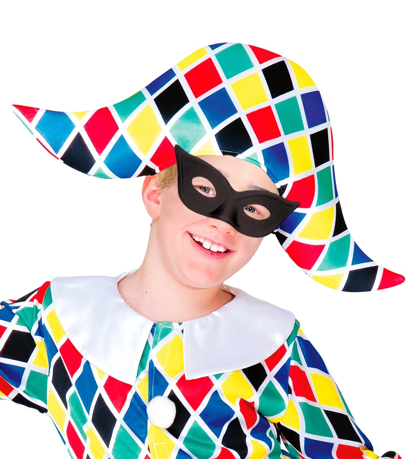 Vlinder oogmasker zwart kinderen