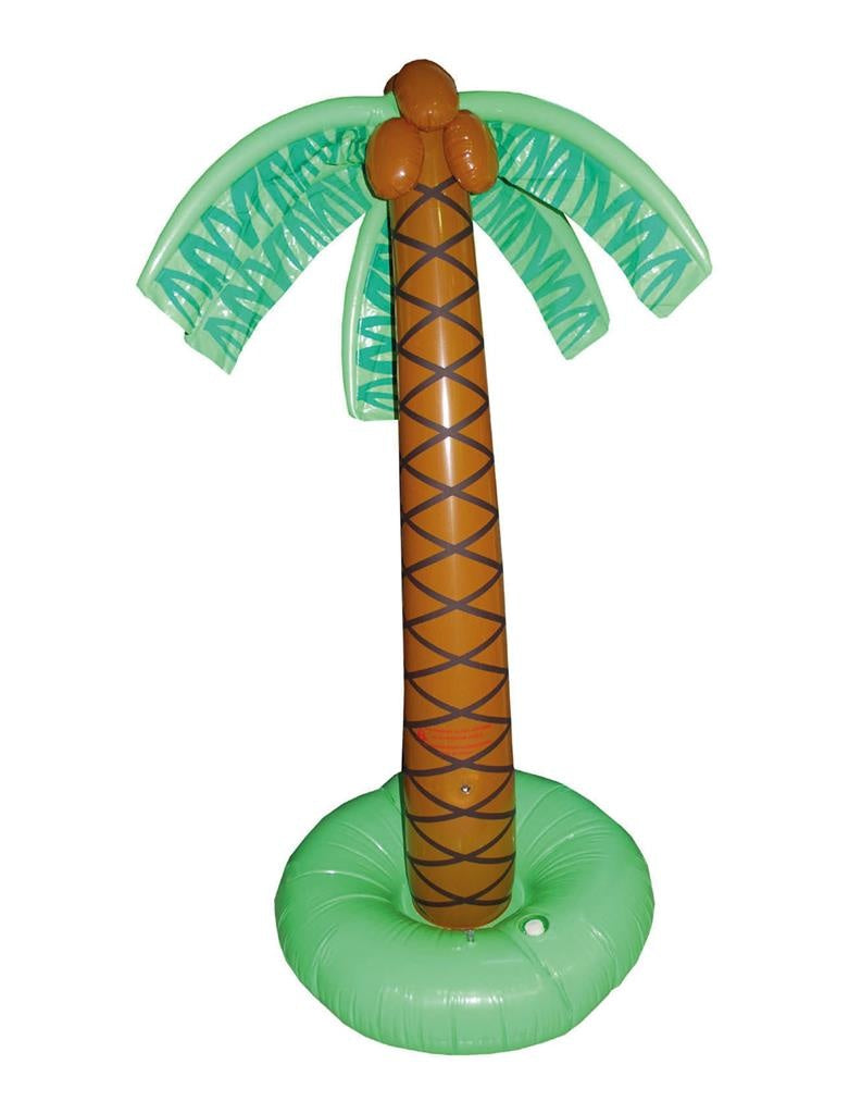 Opblaasbare decoratie palmboom 179 cm - hawaii feest versieringen feestartikelen