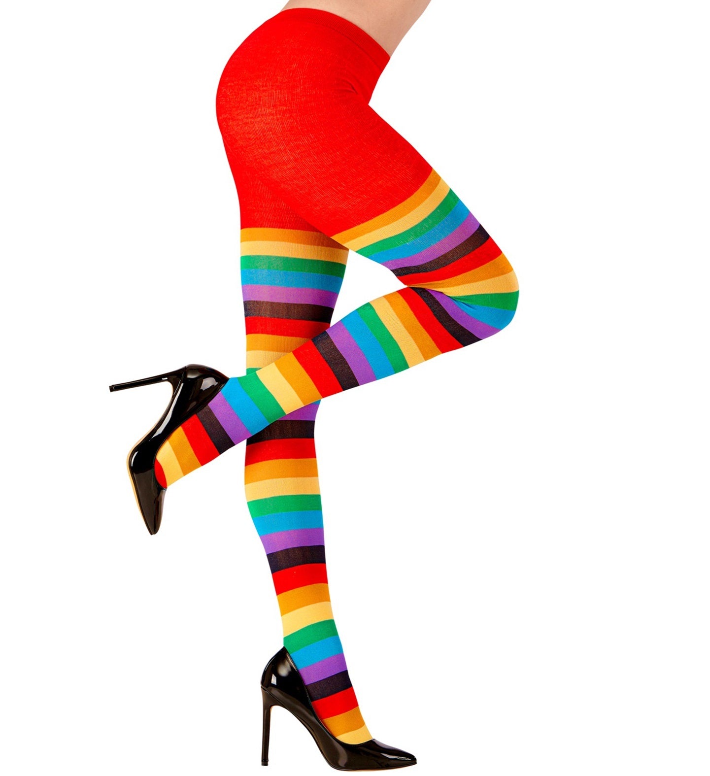 WIDMANN - Regenboog panty voor volwassenen - Gekleurd - Medium