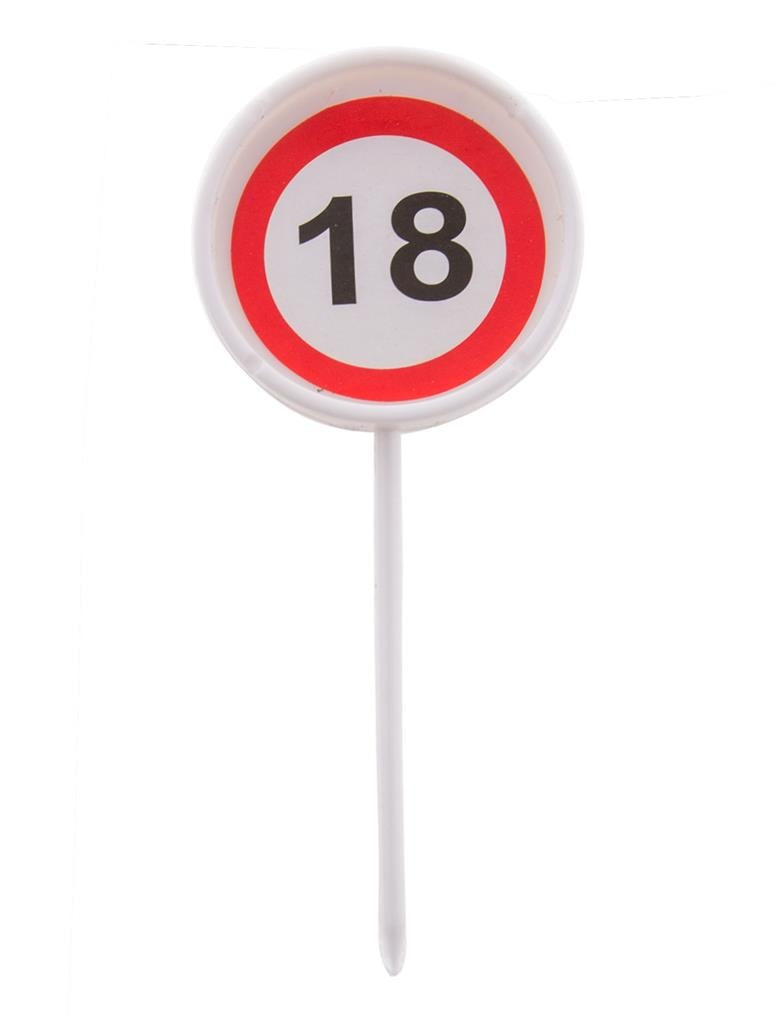 Leuke verkeersbord lepeltjes 18 jaar