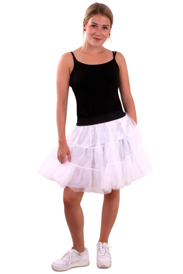 Petticoat wit 3-laags volwassenen