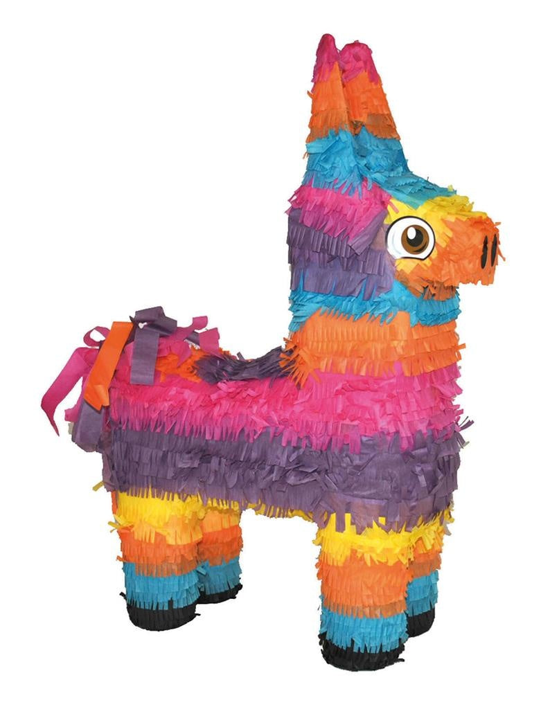 Pinata regenboogkleurige ezel 56cm