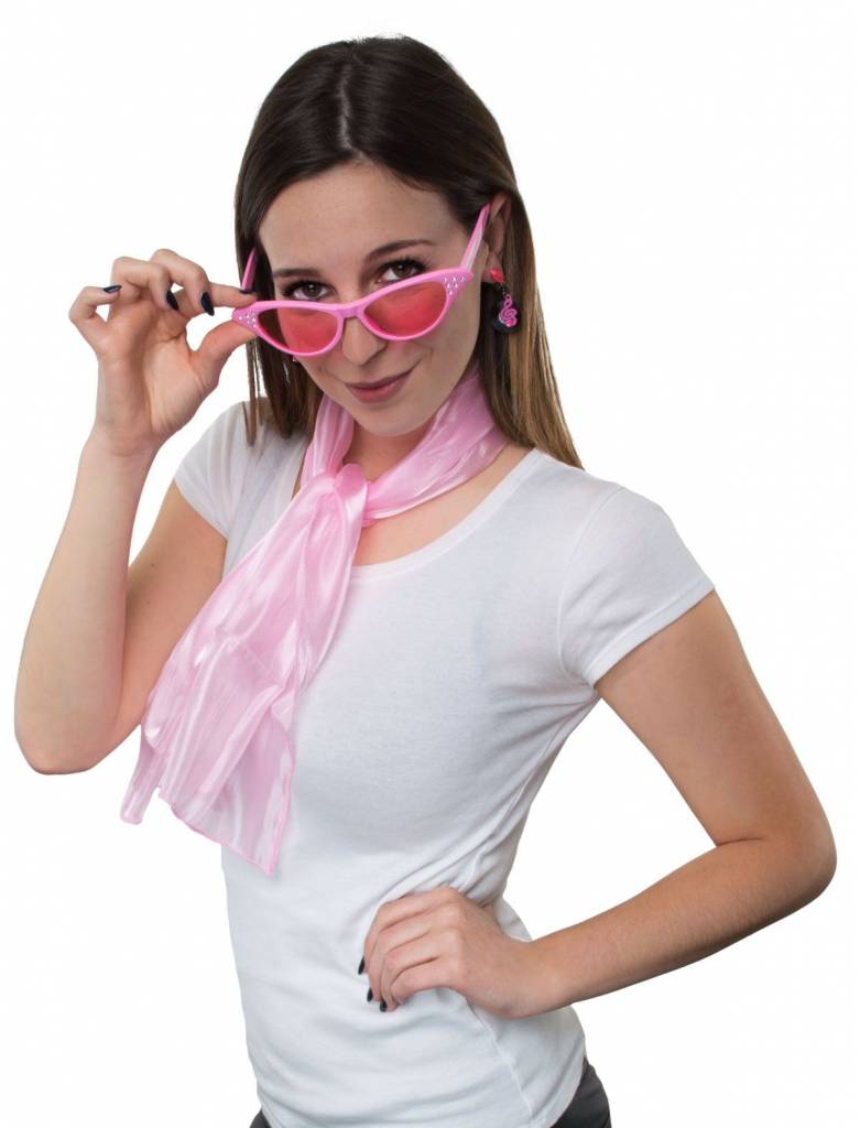 Leuke roze disco verkleedset