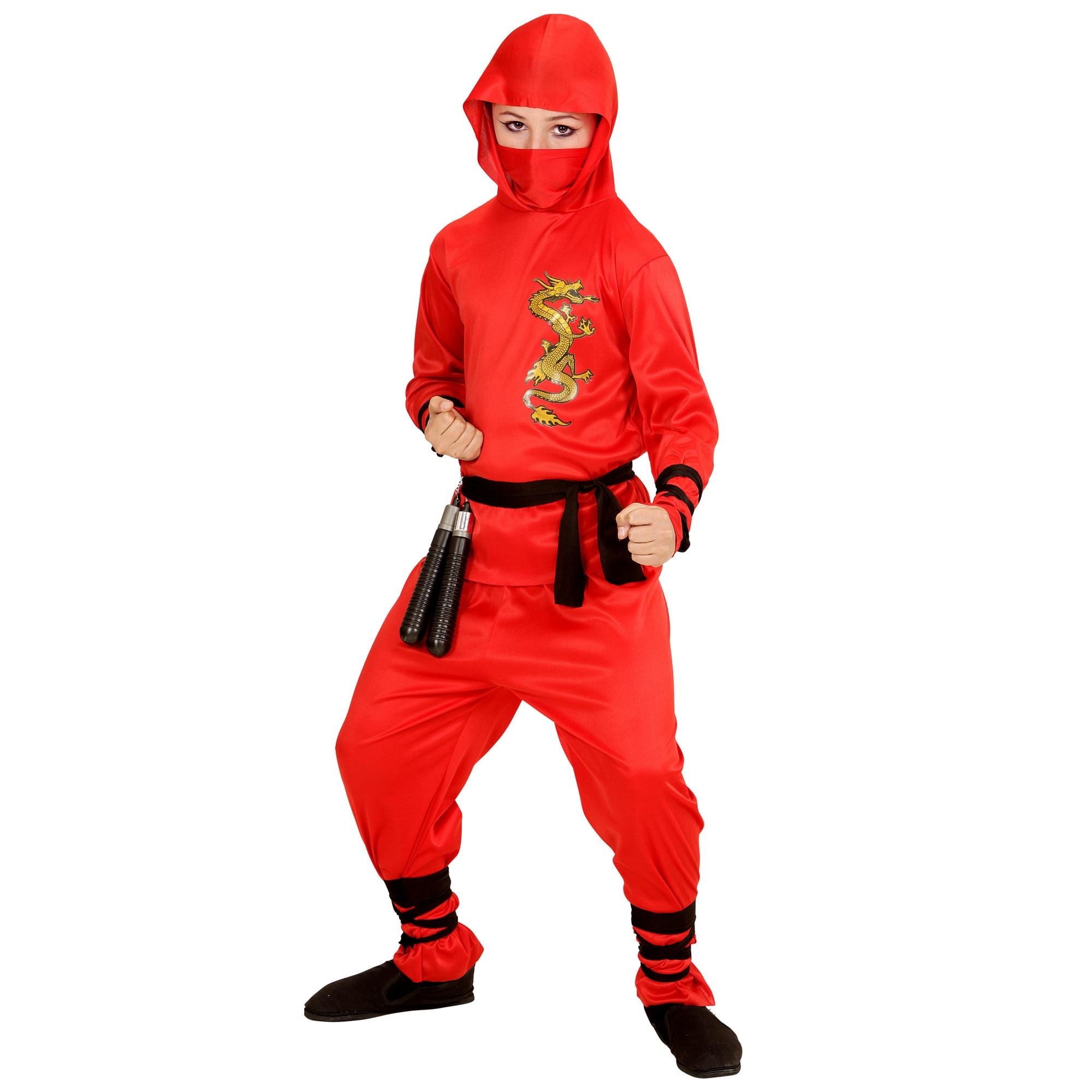 Red dragon ninja pakken voor kinderen