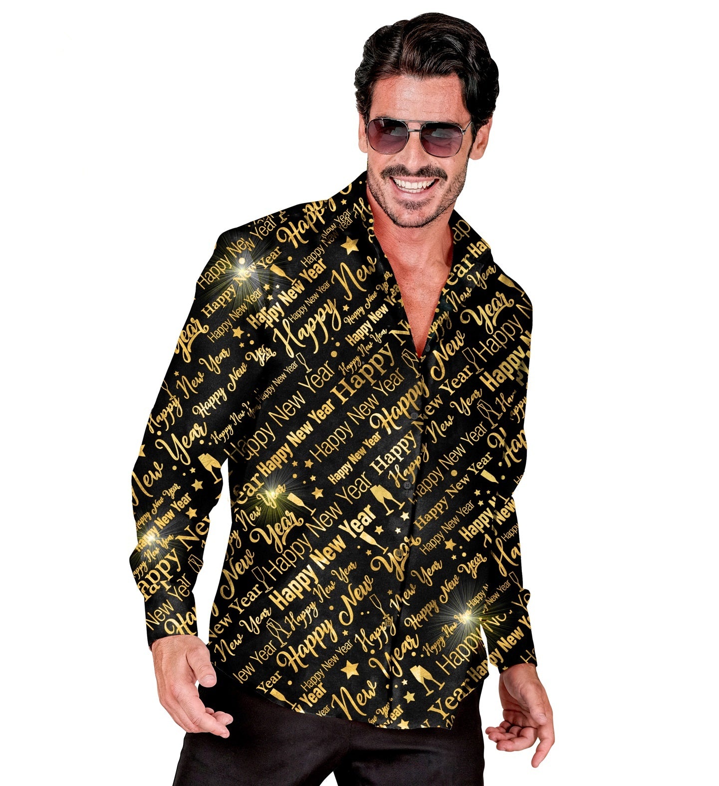 Leuk shirt happy new year gold