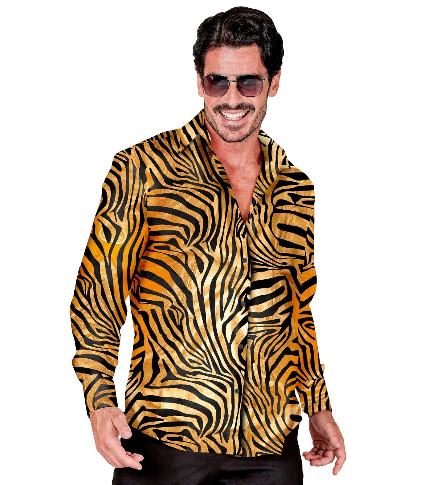 Leuk shirt zebra gold