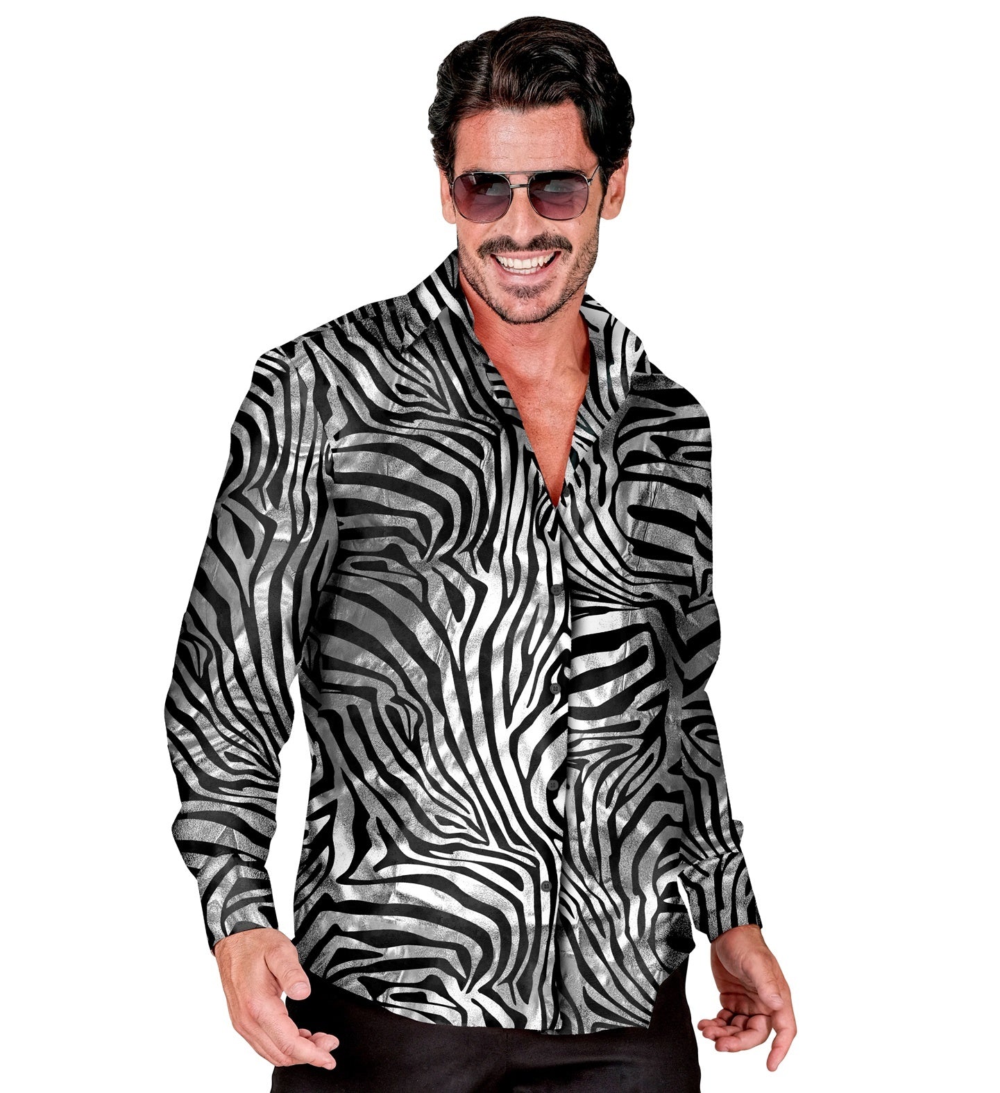 Leuk shirt zebra silver