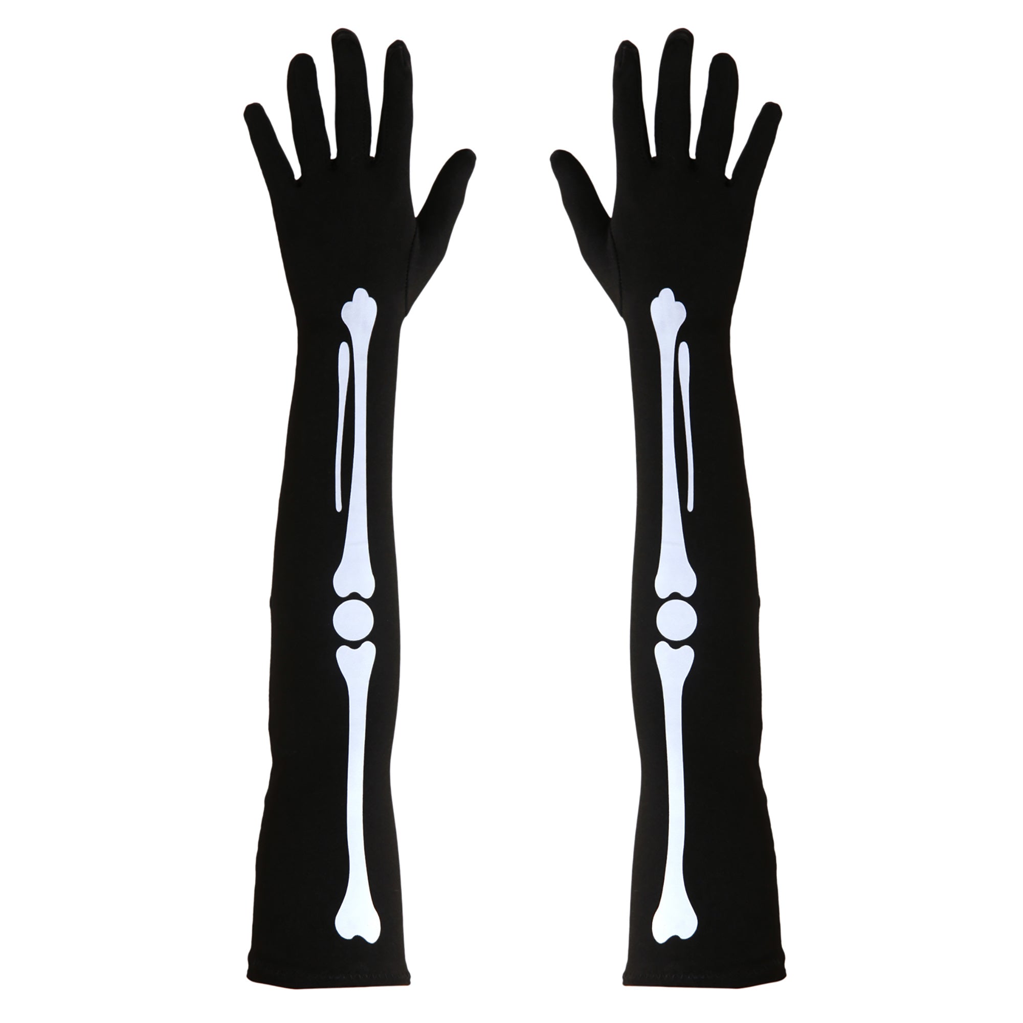 Artikelen voor Halloween handschoenen met botten en knoken