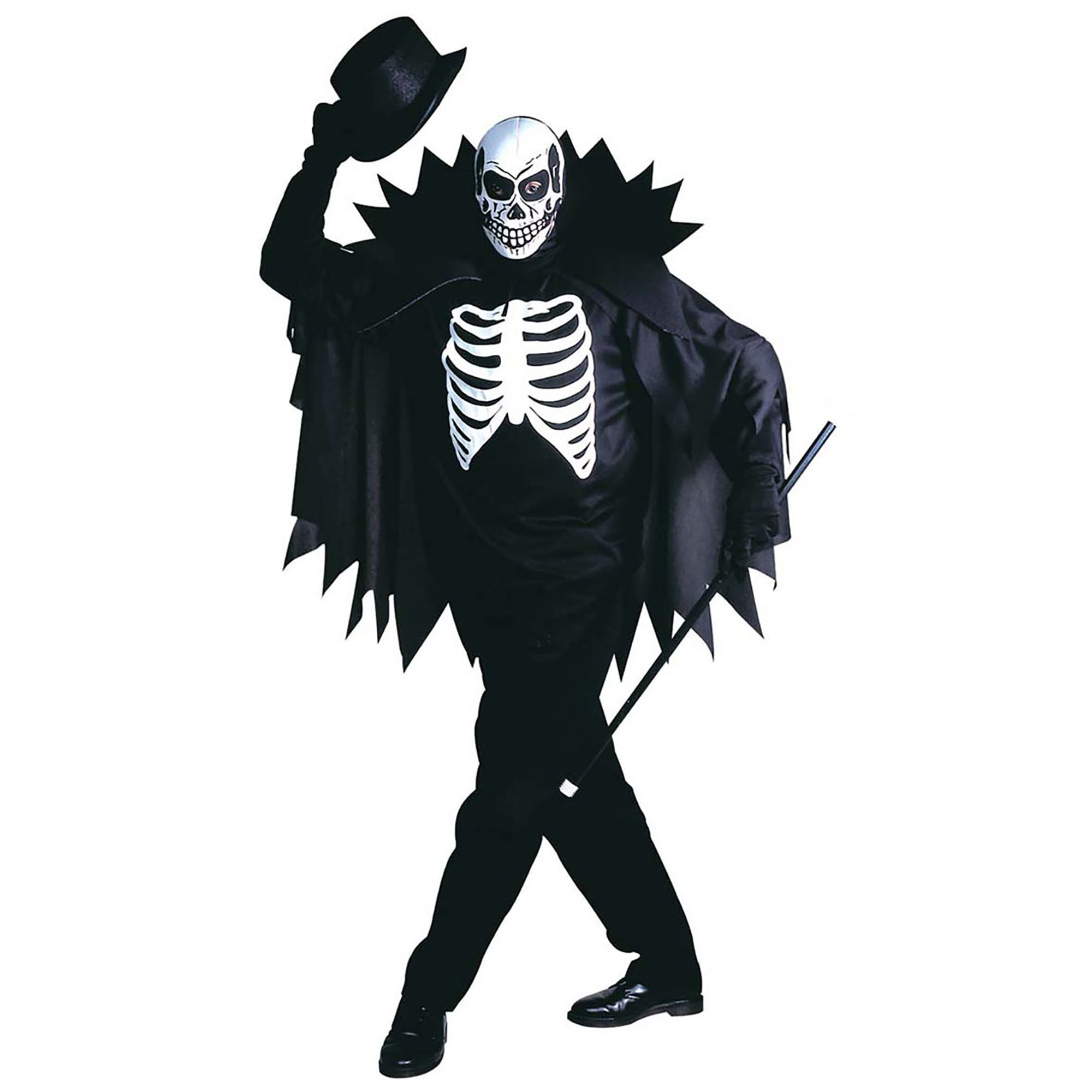 "Skeletten kostuum met cape voor volwassenen Halloween  - Verkleedkleding - Medium"