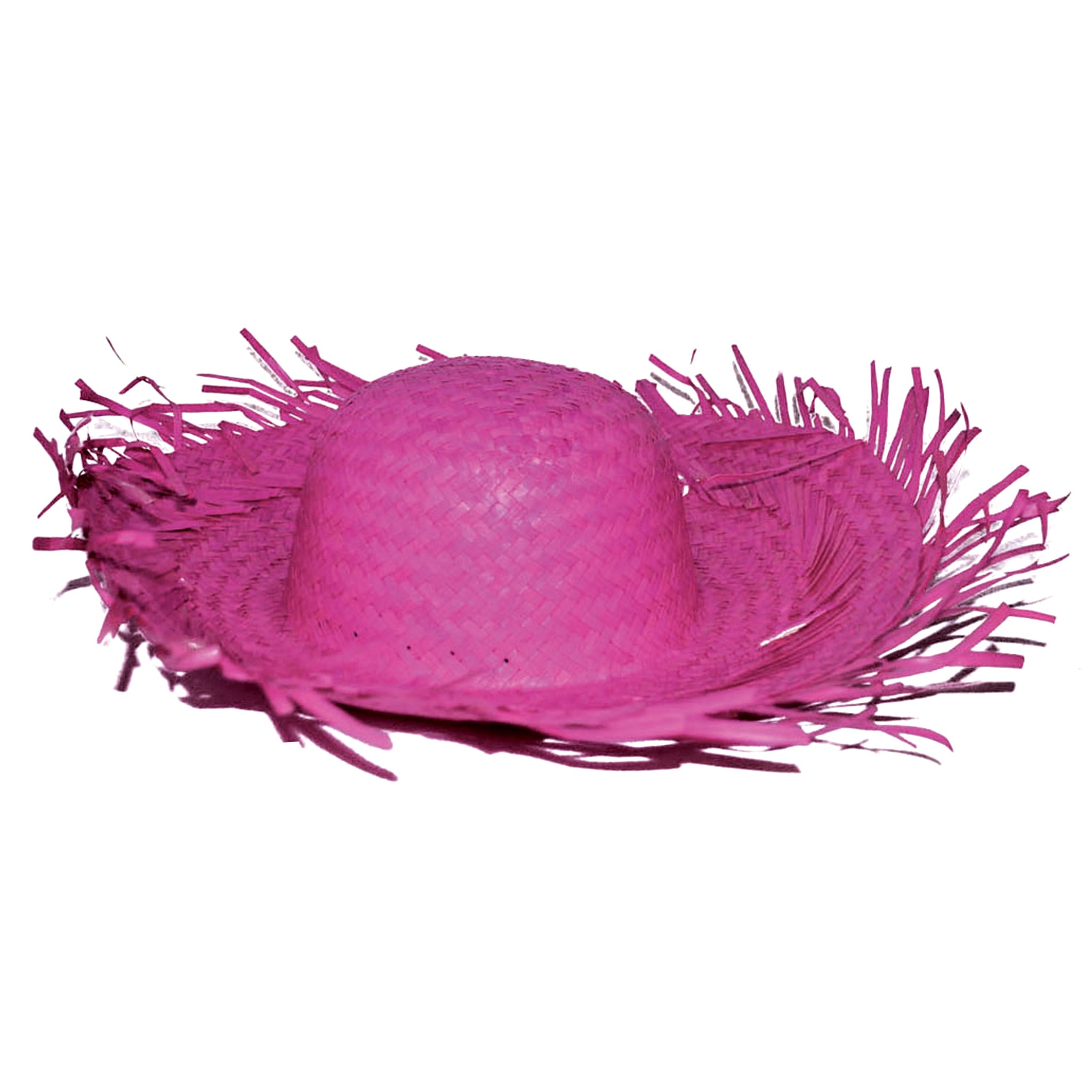 Strand hoed Aloha stro  fuchsia