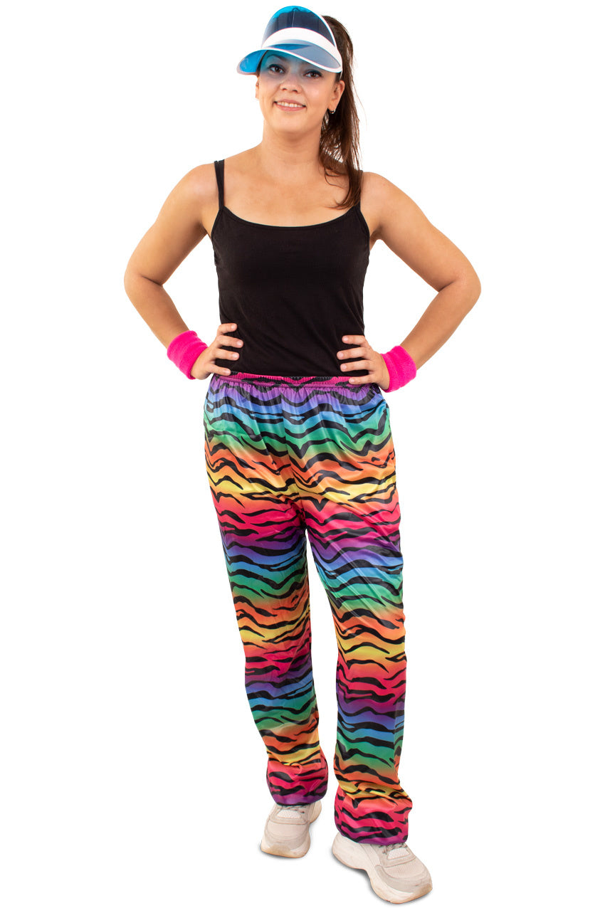 Trainingsbroek neon tijger maat XS/S