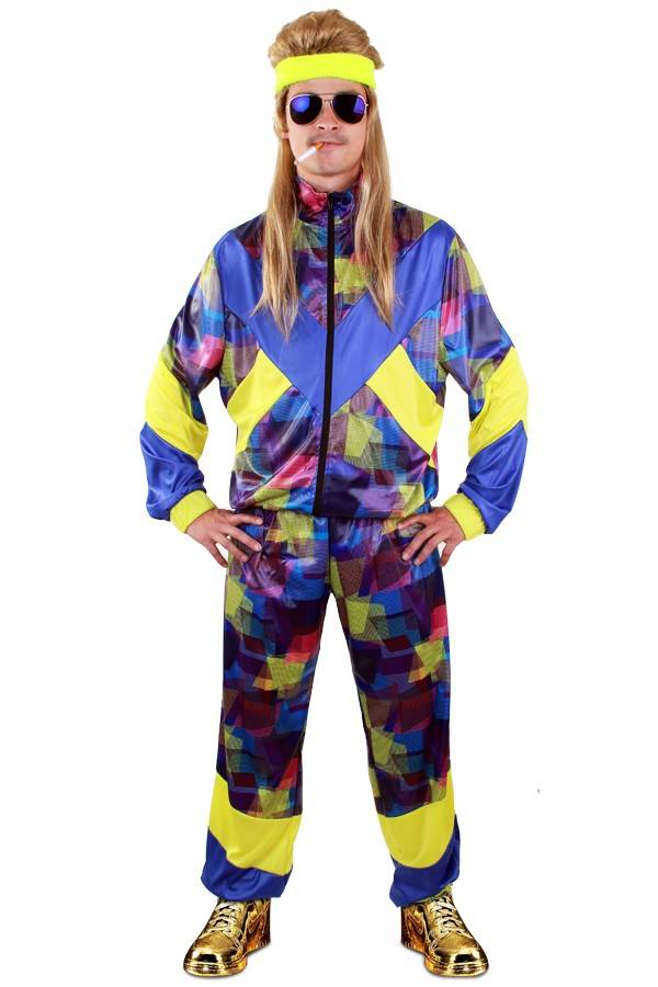 Kostuum - Trainingspak - carnavalskleding - verkleedkleding - Carnaval kostuum - Dames - Heren - 80's - XL