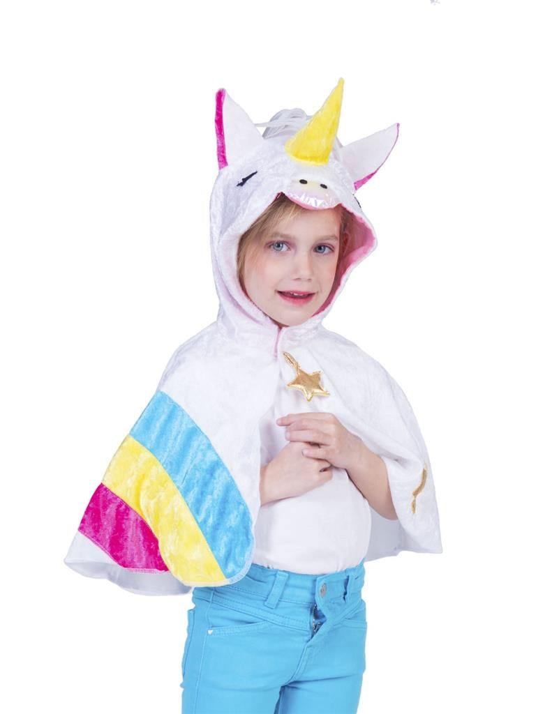 Verkleedpak Eenhoorn cape baby peuter Unicorn Rainbow Onesize