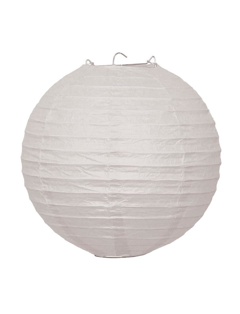 Lampion wit 25cm voor tuinfeesten