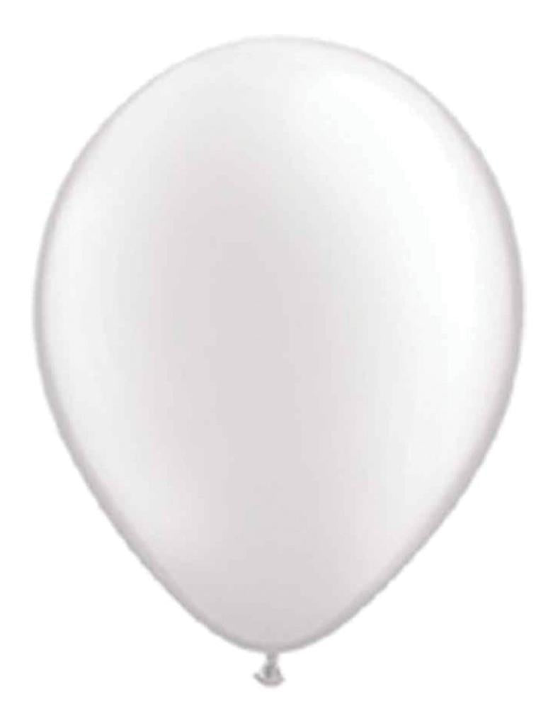 Mooie witte latex ballonnen 100st.