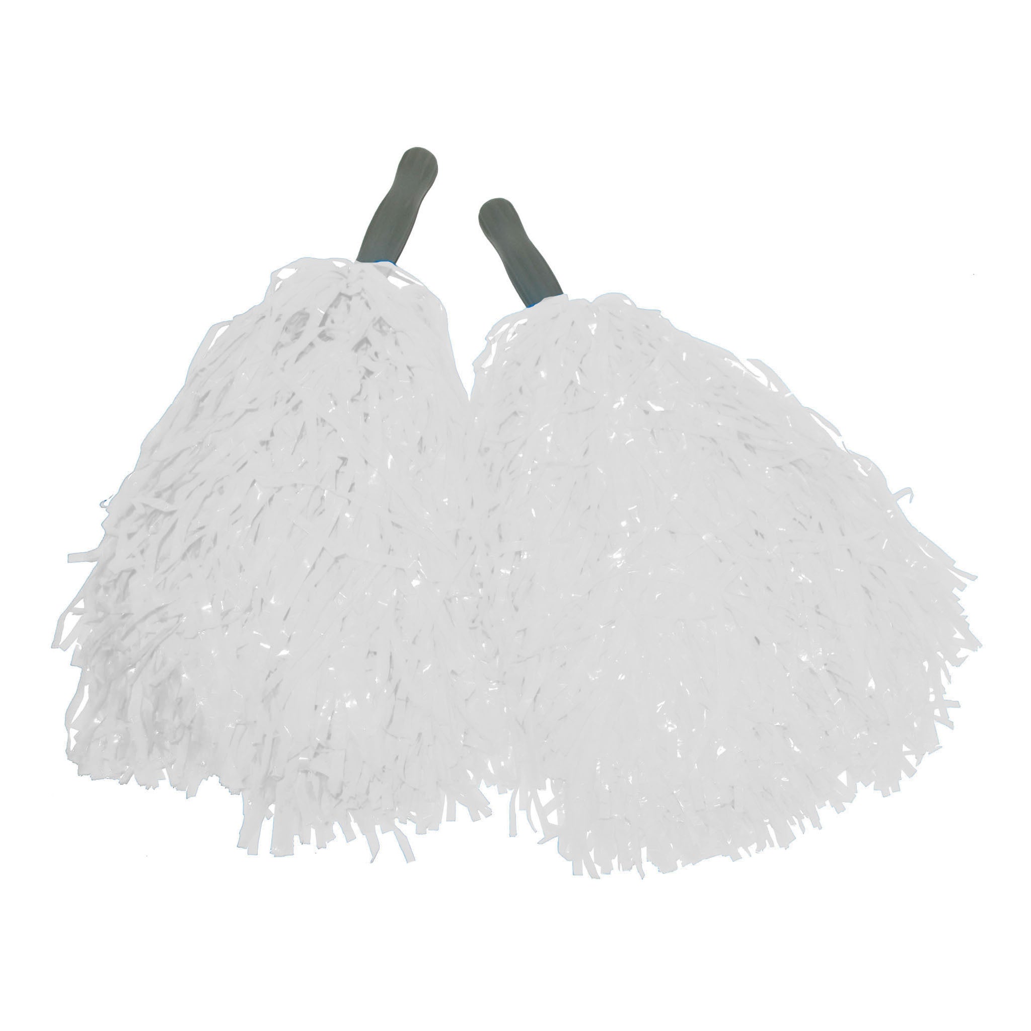 Mooie witte pompoms met stokje