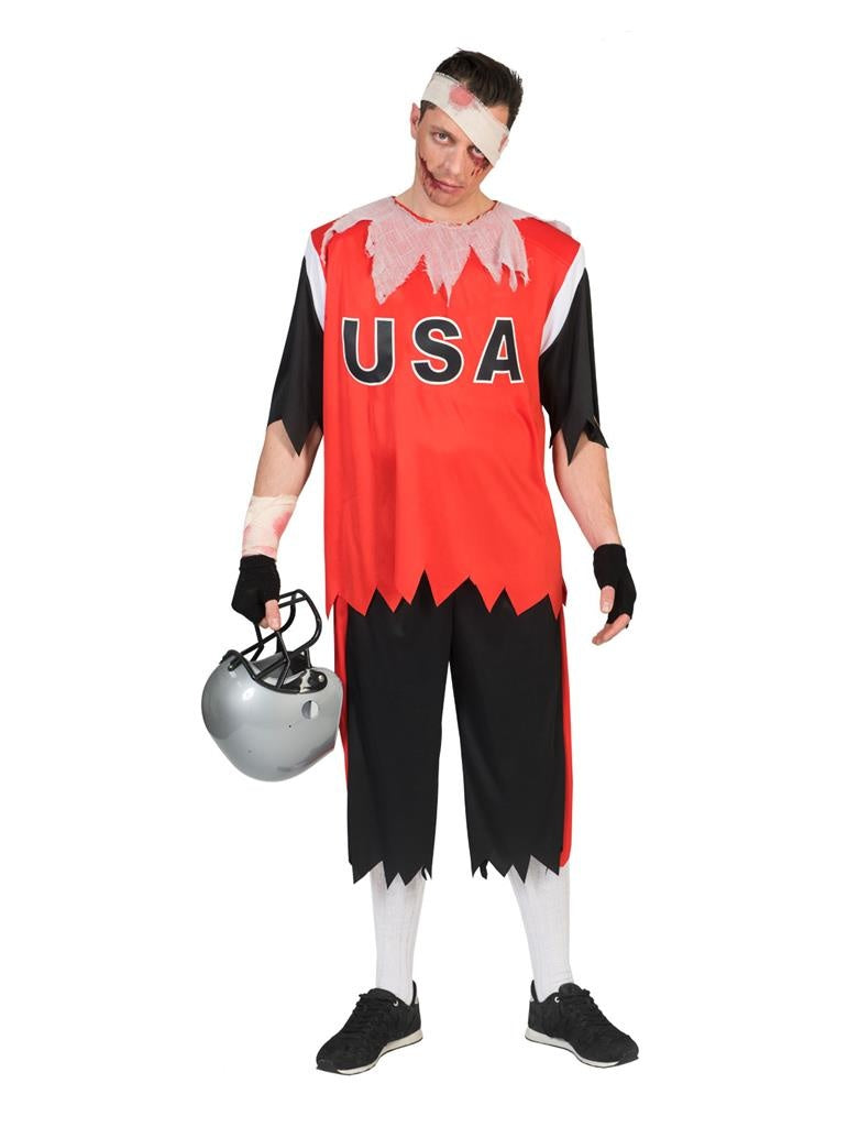 Verkleedpak zombie American Football Man 52-54