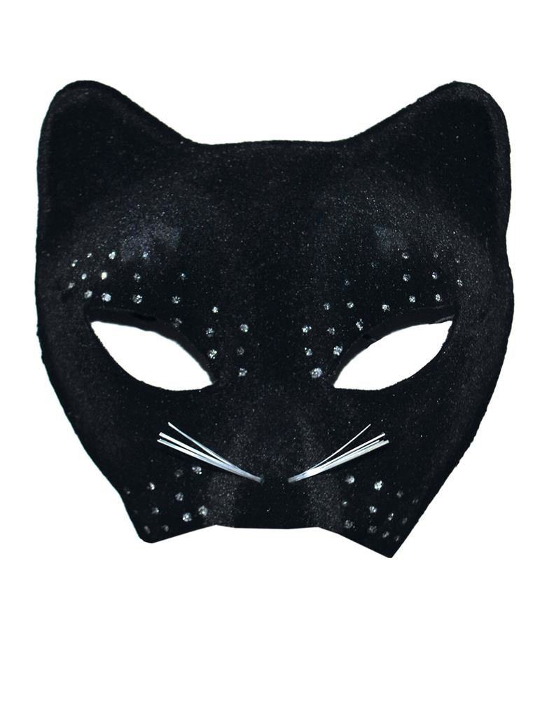 Zwarte katten masker