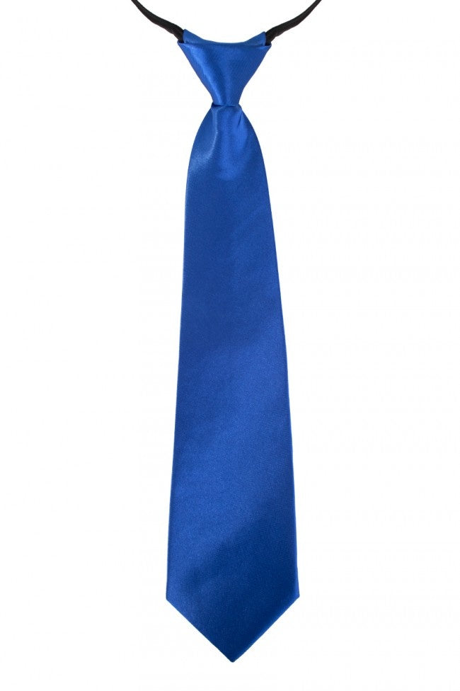 Blauwe Carnaval verkleed stropdas 40 cm verkleedaccessoire
