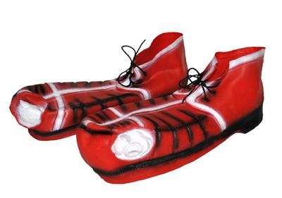 Mooie clown schoenen Bassie rood