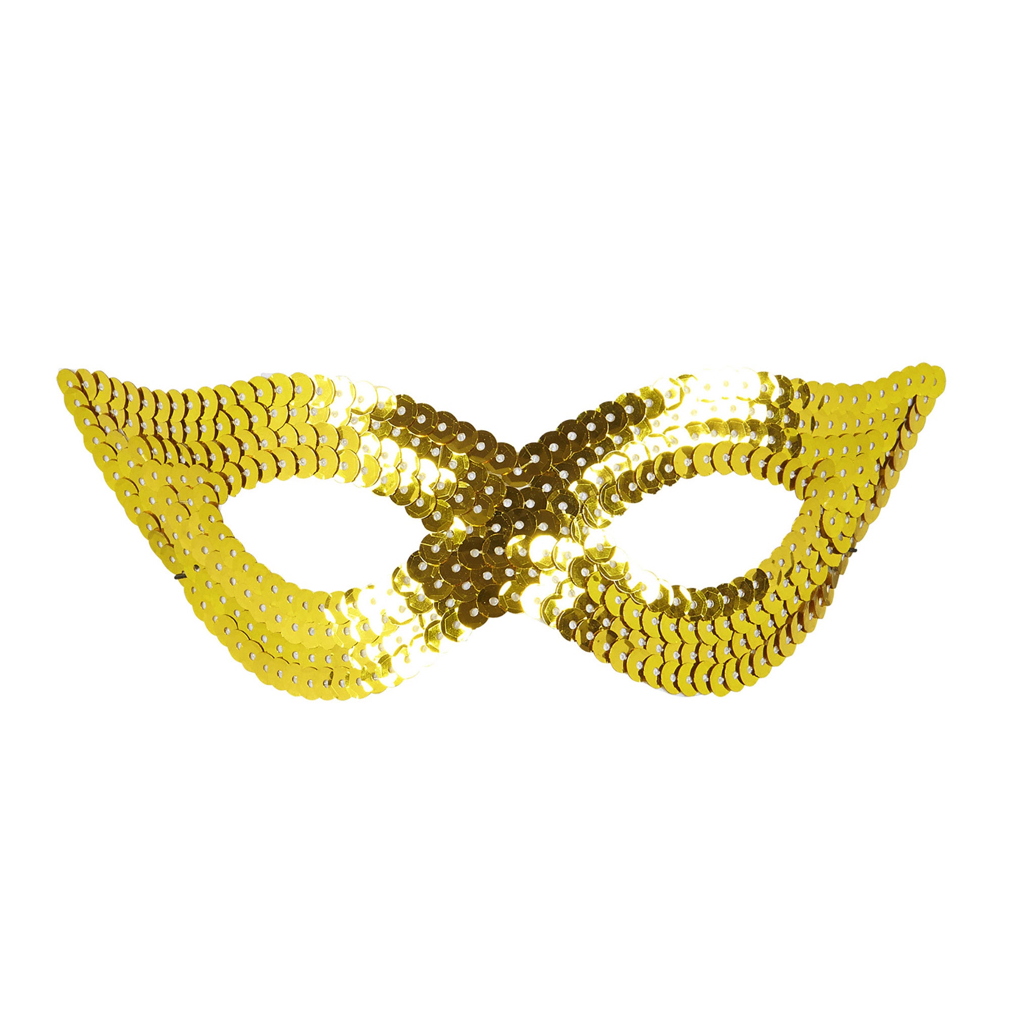 Venetiaans oogmasker met gouden pailletten