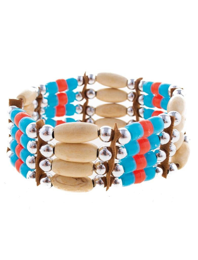 Indianen thema verkleed armband - Carnaval spullen/accessoires voor een Indianen kostuum/jurk/outfit