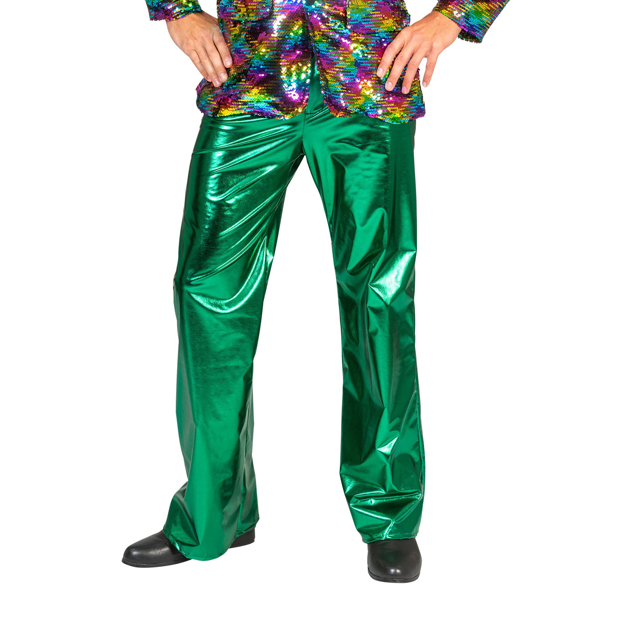 Mooie groene disco broek John heren