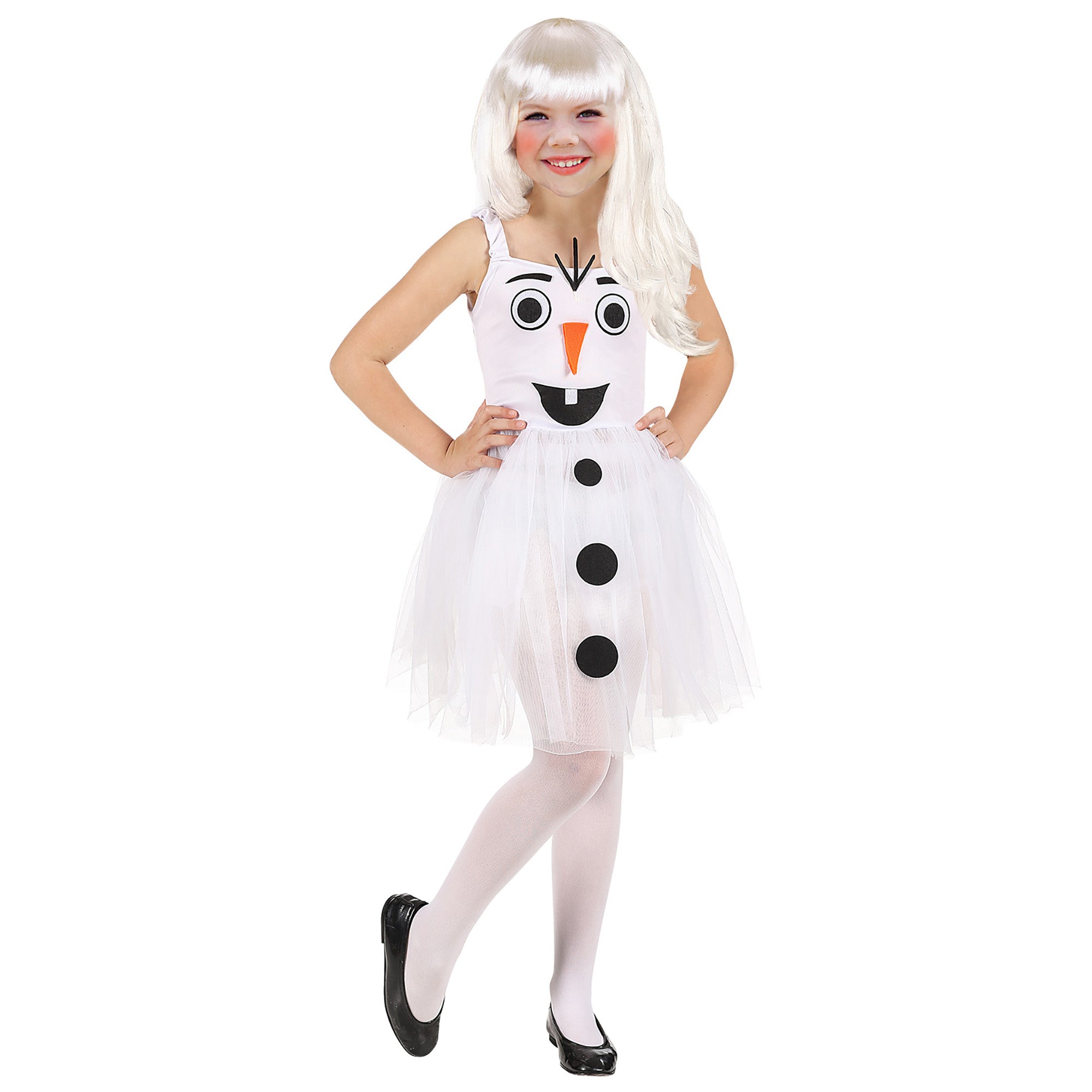 Mooi sneeuwpop jurkje 110cm