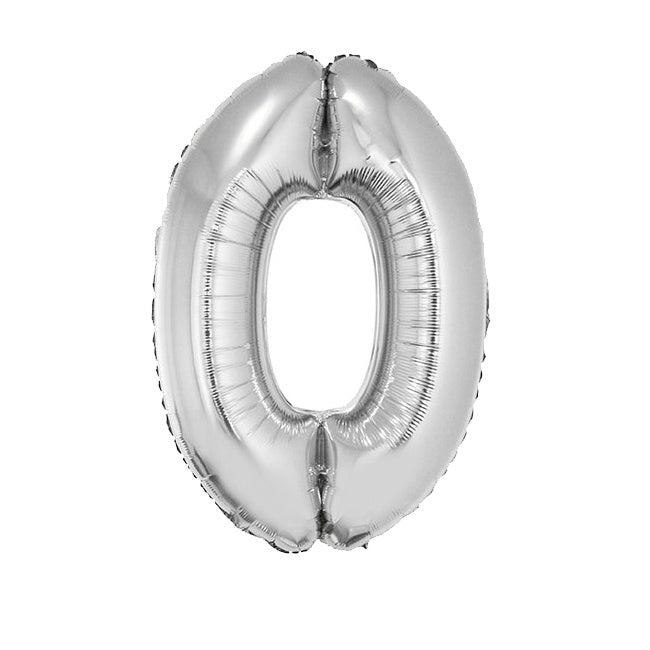 Folie ballon 102 cm zilver