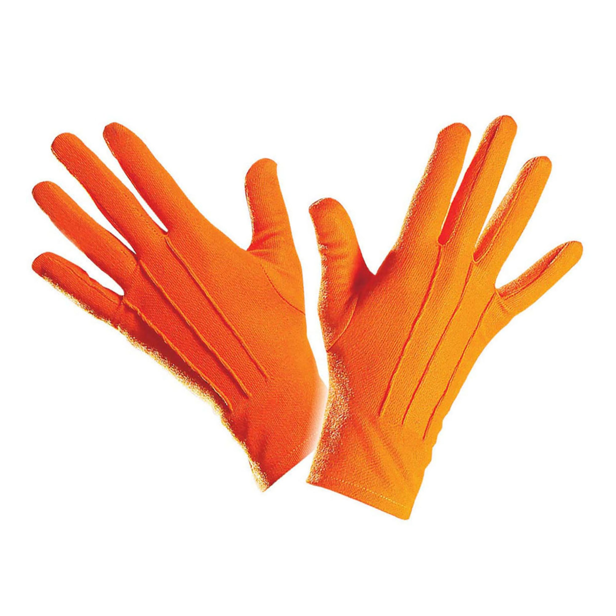 WIDMANN - Korte feloranje handschoenen voor volwassenen - Accessoires > Handschoenen
