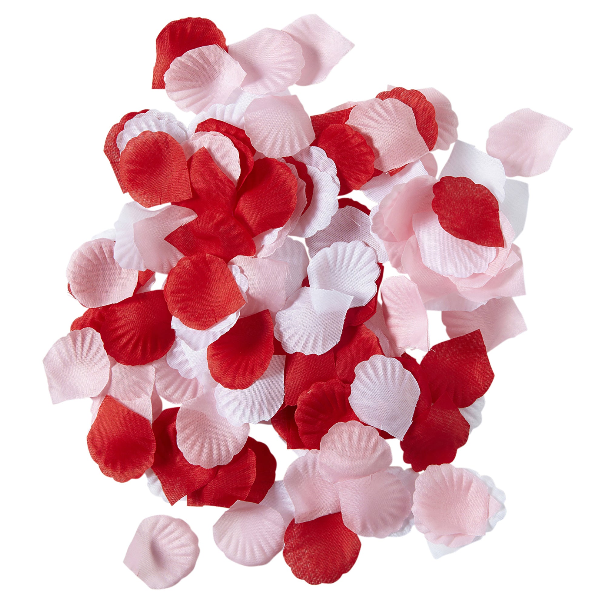 Feestaccessoires: Nep rozenblaadjes rood, roze en wit