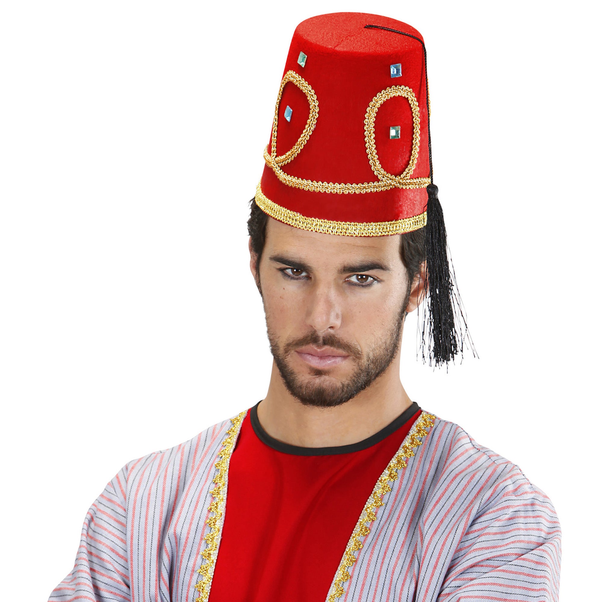 Hoofddeksel: Marokaanse Fez hoeden voor carnaval