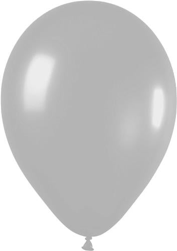 Zilveren Ballonnen Metallic 10 stuks
