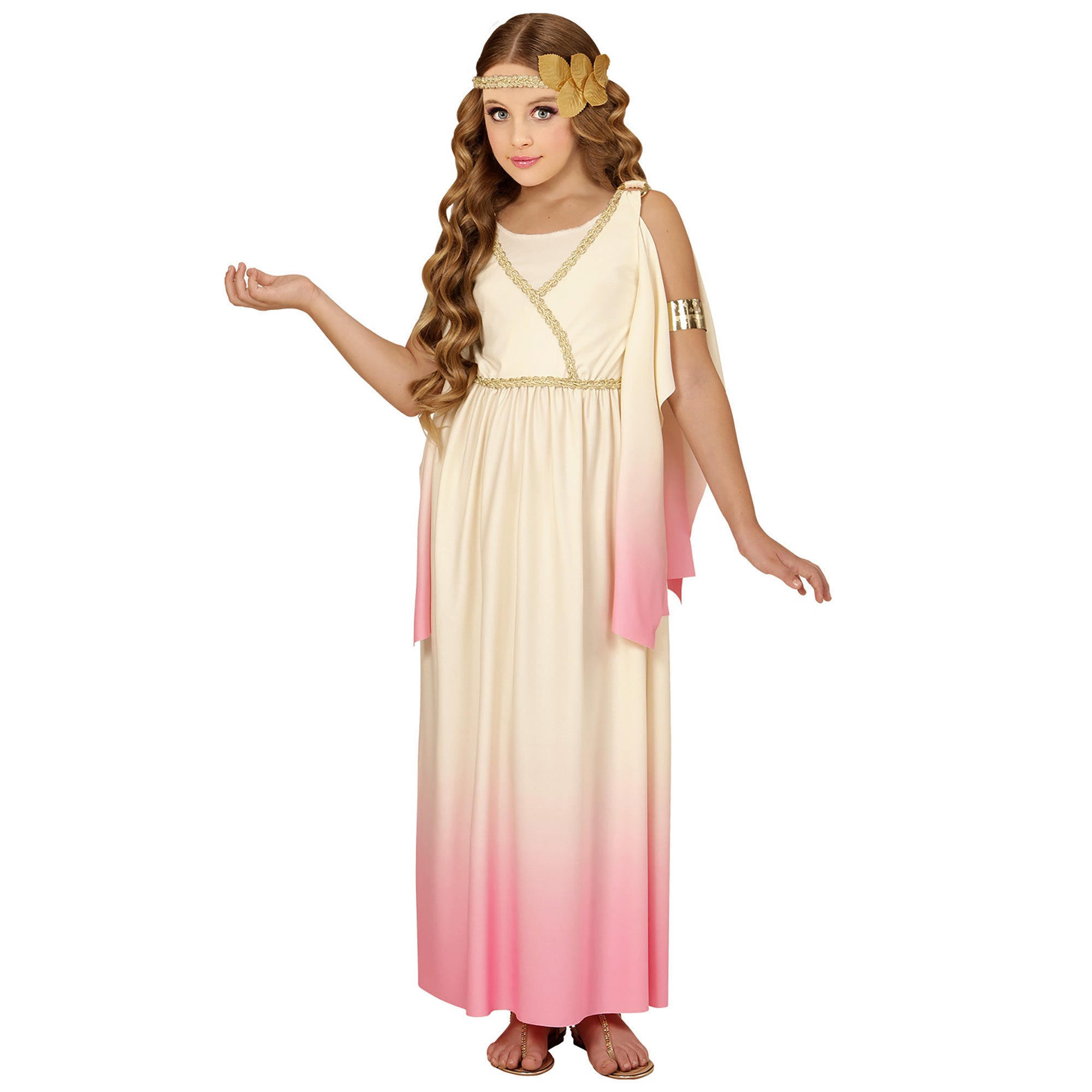 Prachtige roze Griekse godinnen jurkjes voor meisjes