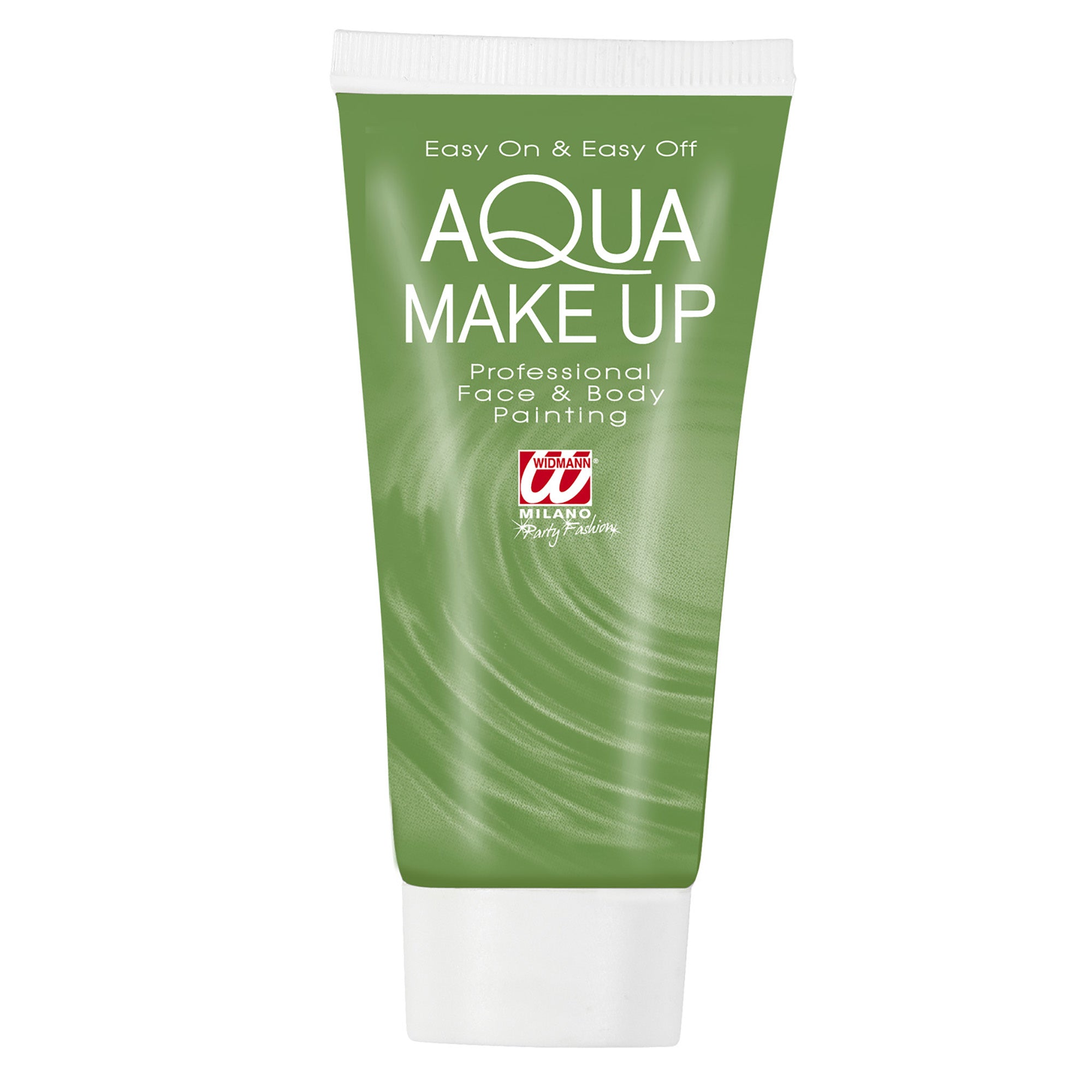 Groene make-up op waterbasis in een 30 grams tube