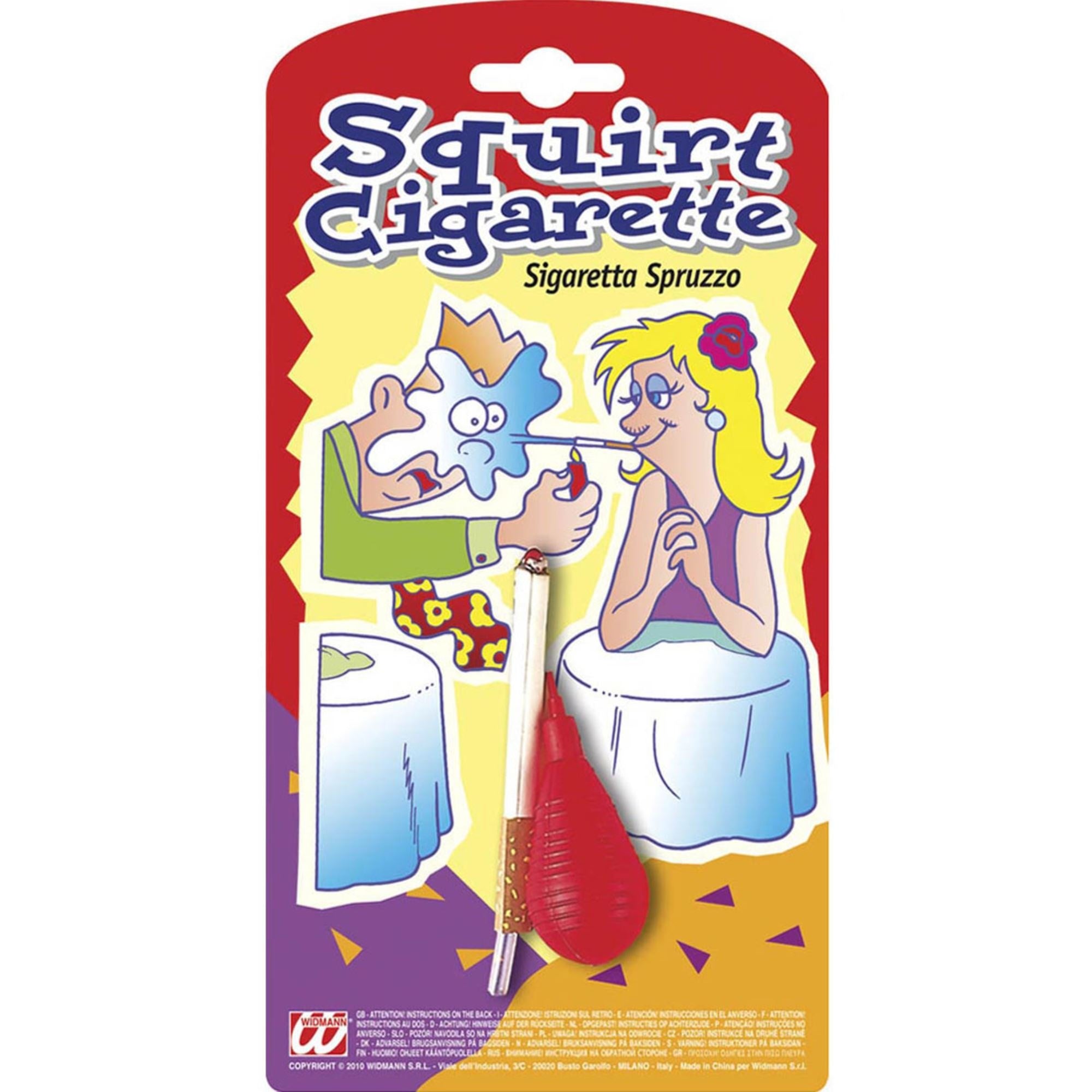 Spuitende sigaretten voor clowns