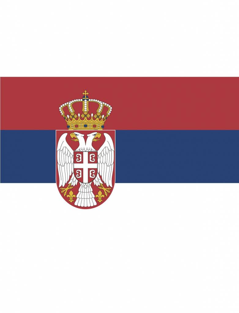 Feestelijke vlag Servië
