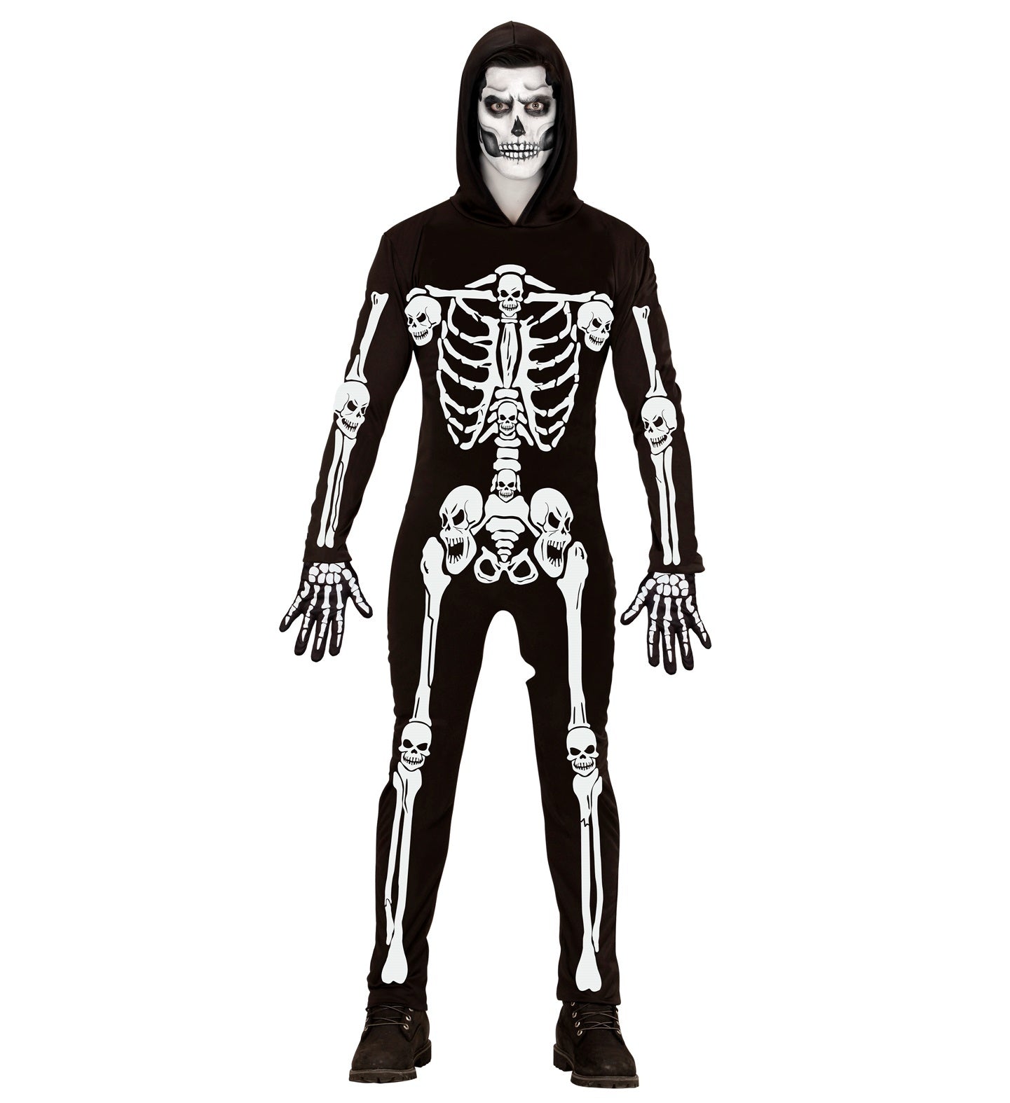 Eng skelet Hans voor de Halloween