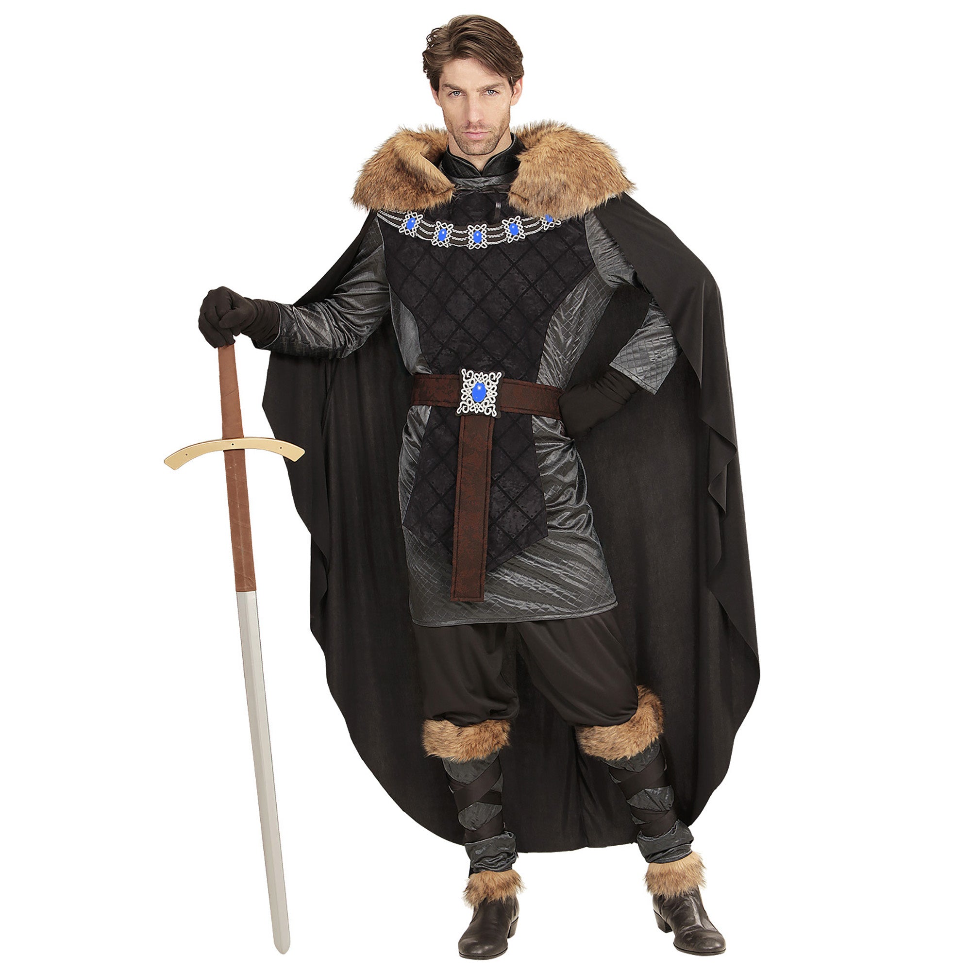 Duistere middeleeuwse prins kostuum voor mannen - Volwassenen kostuums
