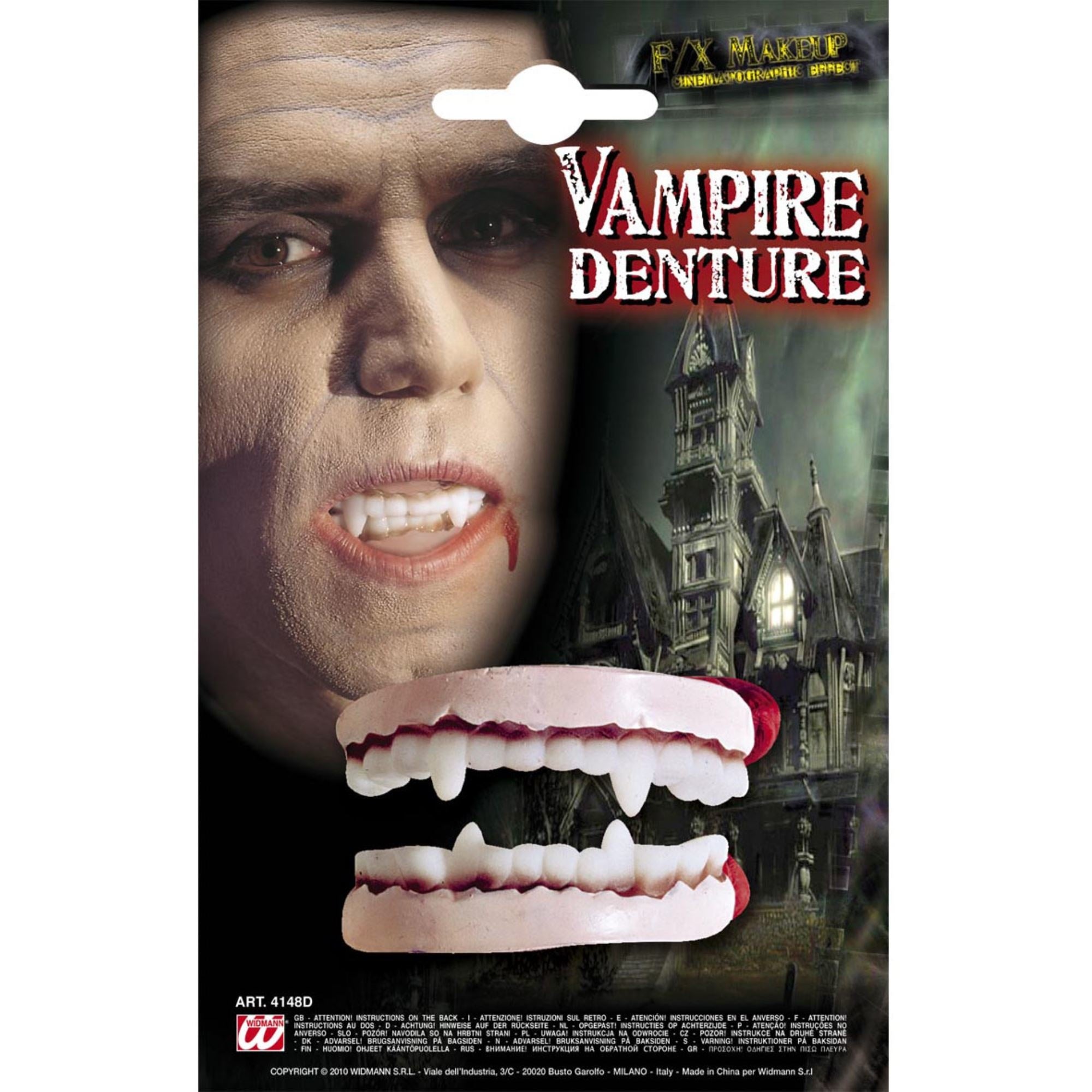 WIDMANN - Vampier gebit voor volwassenen - Accessoires > Tanden > Nepgebit