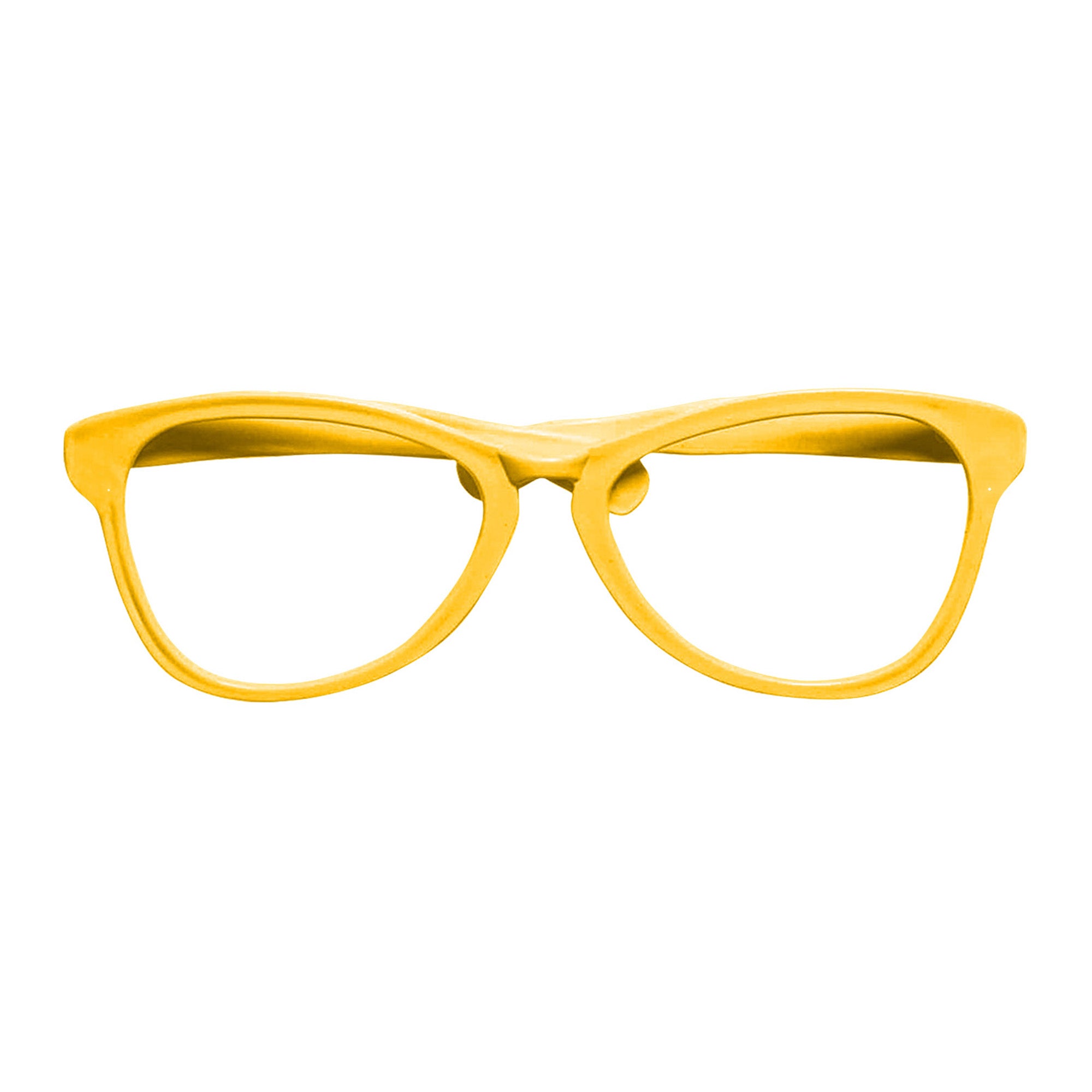 Gele clownsbril